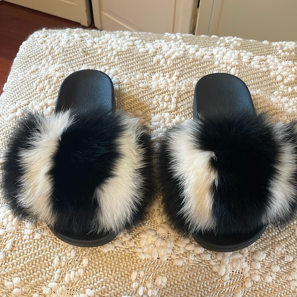 Fox Fur Slides - image 1